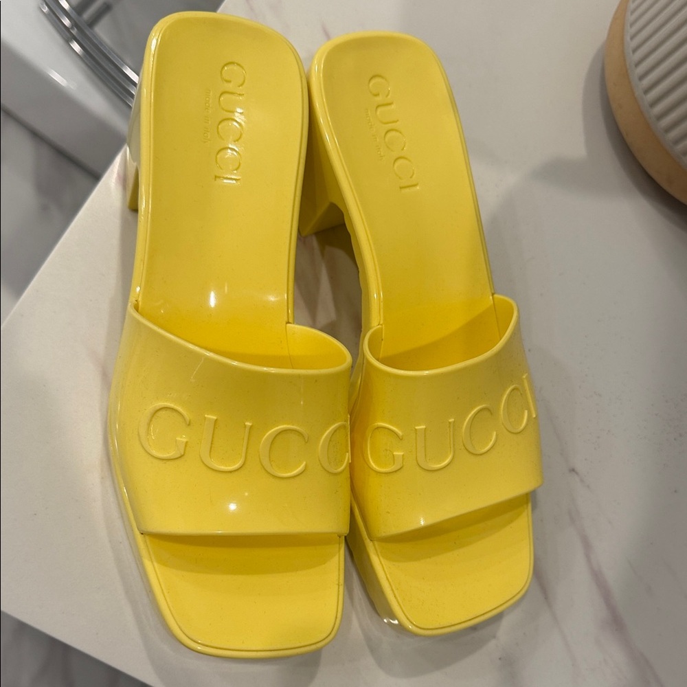 Gucci Women's Bright Yellow Mules